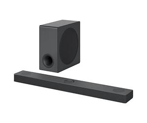 LG S80QY - Barra de Sonido Inteligente, 480W, 3.1.3 Canales con Triple Altavoz Atmos Vertical, Compatible con Altavoces Traseros SPQ8-S, Sonido Envolvente Dolby Atmos, DST:X e IMAX, Color Negro