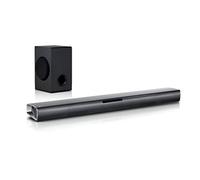LG SJ2 - Barra de Sonido Inalámbrica, 160W de Potencia, 2.1 Canales, Conexión Inalámbrica y Mediante Cable, Amplia Conectividad, El Sonido Absoluto, Color Negro