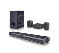 LG SQC4R - Barra de Sonido Inteligente, 220W, Sonido Envolvente, Negro | 2.1 Canales, Dolby Digital con Bajos Potentes, Amplia Conectividad, HDMI, Bluetooth, USB, Entrada Óptica y App Android/iOS
