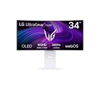 LG 34GX90SA-W.AEU, Monitor Gaming Ultragear 34", 3440 x 1440, 240 Hz, OLED Curvo 800R, WQHD, < 1ms, G-Sync Compatible y FreeSync Premium, DCI-P3 98,5%