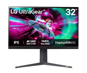 LG Ultragear 4K Monitor para Juegos 32GR93U, 31.5 Pulgadas, 4K, 144Hz, 1ms GtG, Pantalla IPS, HDR 10, Compatible con NVIDIA G-Sync y AMD FreeSync, Ahorro de energía Inteligente, Displayport, HDMI