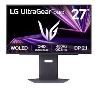 LG UltraGear OLED Monitor para juegos 27GX790A, 27 pulgadas, 1440p, 480Hz, tiempo de respuesta de 0.03ms, compatible con NVIDIA G-SYNC, AMD FreeSync Premium Pro, DisplayPort, HDMI (morado gris)