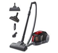 LG VC5506NHTCR - Aspirador sin Bolsa 650W, Sistema Ciclónico Elipse, Aspiradora Tubo Telescópico, Regulación Potencia, Depósito 1,1L, Especial mascotas + alfombras-suelos, Rojo