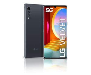 LG Velvet 5G Titán - Smartphone con Pantalla OLED 6.8", Cámara Ultra-High 48MP, Sistema de Sonido LG 3D, Batería 4.300 mAh, 128 GB/6 GB, Huella en Pantalla [Versión ES/PT]