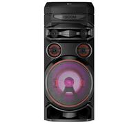 LG XBOOM RNC7 - Altavoz Bluetooth, Alta Potencia, USB, Funciones DJ, Karaoke, con Luces LED Variables, Amplia Conectividad, El Sonido Absoluto, 5 Altavoces, SIN BATERÍA, Color Negro