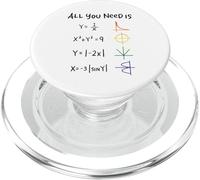 LGBT All You Need Is Love Math PopSockets PopGrip para MagSafe