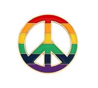 LGBT Bandera Arco Iris Corazón Broche Paz y Amor Esmalte Alfileres Bolso Ropa Broche Gay Lesbian Pride Icono Insignia Unisex Joyas Regalo Convenient And Clever