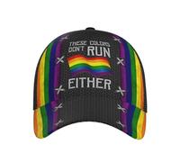 LGBT Estos Colores Tampoco Corren Orgullo Arcoiris Gay Lesbiana Unisex Sombrero De Sol Moda Sombrero-Papá Clásica Gorra-Deportiva para Deportes Hip Hop Trucker