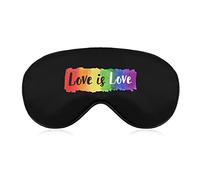 LGBT Gay Pride Love Eye Mask con correa ajustable para hombres y mujeres Night Sleeping Travel Siesta
