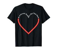 LGBT Heart Be A Decent Human It's Not So Hard Retro Camiseta