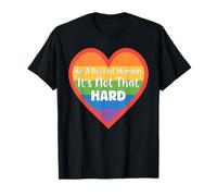 LGBT Heart Be A Decent Human It's Not So Hard Retro Camiseta