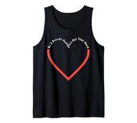 LGBT Heart Be A Decent Human It's Not So Hard Retro Camiseta sin Mangas