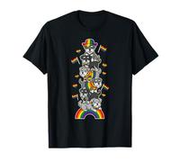 LGBT Miniatura Schnauzer Arco Iris Lesbianas Orgullo Gay Mujeres Hombres Camiseta