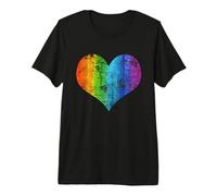 LGBT Orgullo Gay y Lésbico Bandera Arco Iris LGBTQI Camiseta Premium