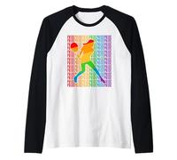 LGBT Pride Month Tennis Gay Rainbown Flag Tennis Player Camiseta Manga Raglan