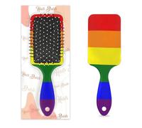 Lgbt Pride Rainbow - Cepillo de pelo húmedo y seco con cojín de aire, cepillo de pelo desenredante de plástico para niños y adultos, regalo de vuelta a la escuela, mujeres y hombres
