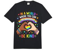 LGBT, Sé Amable, Conciencia sobre el Orgullo y la Igualdad, Rainbow Comfort Colors Adult Heavyweight T-Shirt