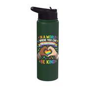LGBT, Sé amable, conciencia sobre el orgullo y la igualdad, Rainbow Stainless Steel Insulated Water Bottle