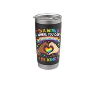 LGBT, Sé amable, conciencia sobre el orgullo y la igualdad, Rainbow Vaso térmico de acero inoxidable de doble pared