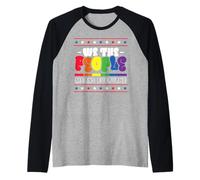 LGBT US Flag We the People Mes del Orgullo Gay Arco Iris Camiseta Manga Raglan