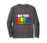 LGBT US Flag We the People Mes del Orgullo Gay Arco Iris Manga Larga