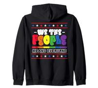 LGBT US Flag We the People Mes del Orgullo Gay Arco Iris Sudadera con Capucha