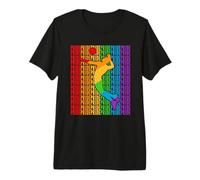 LGBT Volleyball Pride Month Volleyball Player Gay Rainbown Camiseta Premium