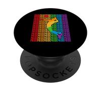 LGBT Volleyball Pride Month Volleyball Player Gay Rainbown PopSockets PopGrip Adhesivo