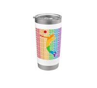 LGBT Volleyball Pride Month Volleyball Player Gay Rainbown Vaso térmico de acero inoxidable de doble pared