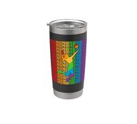 LGBT Volleyball Pride Month Volleyball Player Gay Rainbown Vaso térmico de acero inoxidable de doble pared
