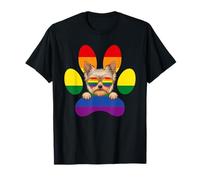 LGBT Yorkshire Terrier Rainbow Dog Paw Lesbianas Orgullo Gay Camiseta