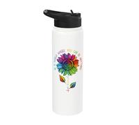LGBTQ Arco Iris Girasol Be Niño Gay Love Pride Flor Stainless Steel Insulated Water Bottle