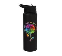 LGBTQ Arco Iris Girasol Be Niño Gay Love Pride Flor Stainless Steel Insulated Water Bottle