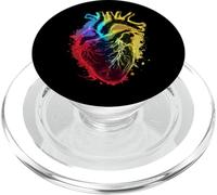 LGBTQ Corazón Arco Iris Arte Igualdad Amor Heart Love PopSockets PopGrip para MagSafe