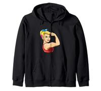 LGBTQ Feminismo Lésbico Pansexual Orgullo Fuerte Sudadera con Capucha