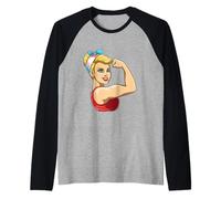 LGBTQ Feminismo Lésbico Transgénero Orgullo Fuerte Camiseta Manga Raglan
