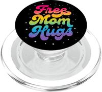 LGBTQ Free Mom Hugs Gay Pride LGBT Ally Rainbow Mother's Day PopSockets PopGrip para MagSafe