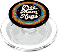 LGBTQ Free Mom Hugs Gay Pride LGBT Ally Rainbow Mother's Day PopSockets PopGrip para MagSafe