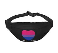 LGBTQ Gay Bisexual Ally Pride Flag Riñonera Ligera Riñonera Bolsa de Viaje con Correa Ajustable, Como se muestra en la imagen, Talla única, Mochila casual