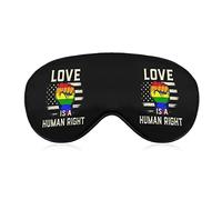 LGBTQ Gay Pride Rainbow Pride Month Lesbian Bisexual Sleep Masks Eye Cover Blackout con correa elástica ajustable Night Blindfold para mujeres, hombres, yoga, viajes, siesta