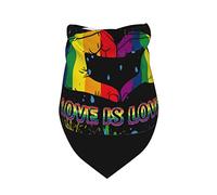LGBTQ Gay Pride Rainbow Pride Month Lesbian Bisexual Spring Dog Bandanas Girl Bulk Cachorro Pañuelo Ajustable Suave Triángulo Baberos Accesorios para Pequeños Medianos Grandes Cachorros Gatos