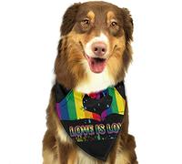 LGBTQ Gay Pride Rainbow Pride Month Lesbian Bisexual Spring Dog Bandanas Girl Bulk Cachorro Pañuelo Ajustable Suave Triángulo Baberos Accesorios para Pequeños Medianos Grandes Cachorros Gatos