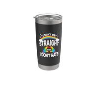 LGBTQ I May Be Straight Rainbow Gay LGBT Pride Month Vaso térmico de acero inoxidable de doble pared