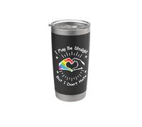 LGBTQ I May Be Straight Rainbow Gay LGBT Pride Month Vaso térmico de acero inoxidable de doble pared