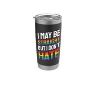 LGBTQ I May Be Straight Rainbow Gay LGBT Pride Month Vaso térmico de acero inoxidable de doble pared