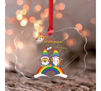 LGBTQ Love Always Wins Adorno de recuerdo LGBT escandinavo Festival Fiesta de vidrieras colgantes de ventana de recuerdo Decoración de pared para el hogar, cafetería, regalo de inauguración de la casa