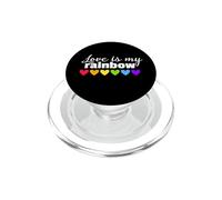 LGBTQ Love Is My Rainbow Gay LGBT Pride Month PopSockets PopGrip para MagSafe