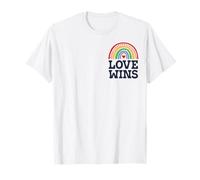 LGBTQ Love Wins Pocket Gay Pride LGBT Ally Rainbow Vintage Camiseta