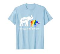 LGBTQ Mamá Elefante - Lesbianas y gais Camiseta, Hombre, Azul Bebé, M