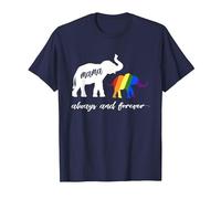 LGBTQ Mamá Elefante - Lesbianas y gais Camiseta, Hombre, Azul Marino, 3XL